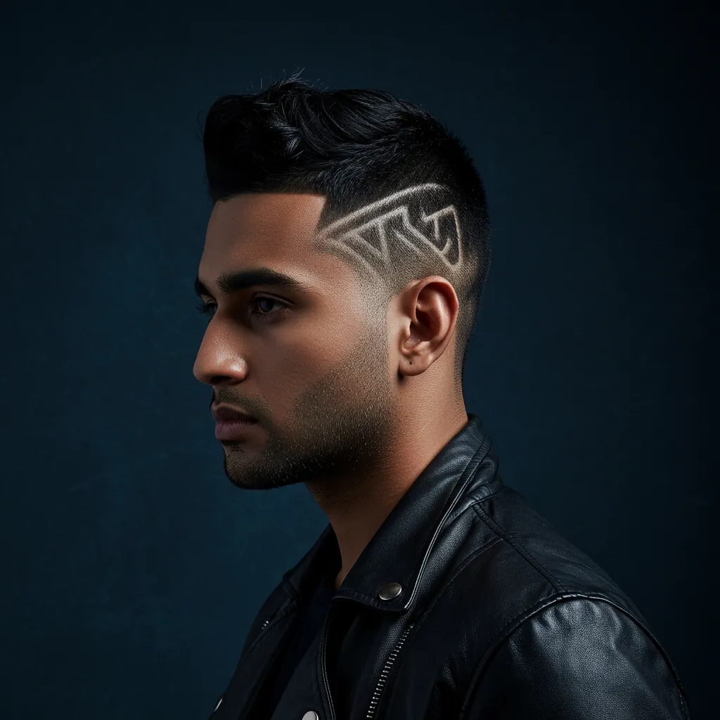 Creative Pattern Buzz Cut - Style 3